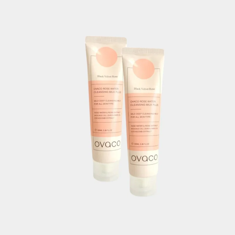 Ovaco Rose Water Cleansing Milk Plus 2 UDS (Leche Limpiadora)