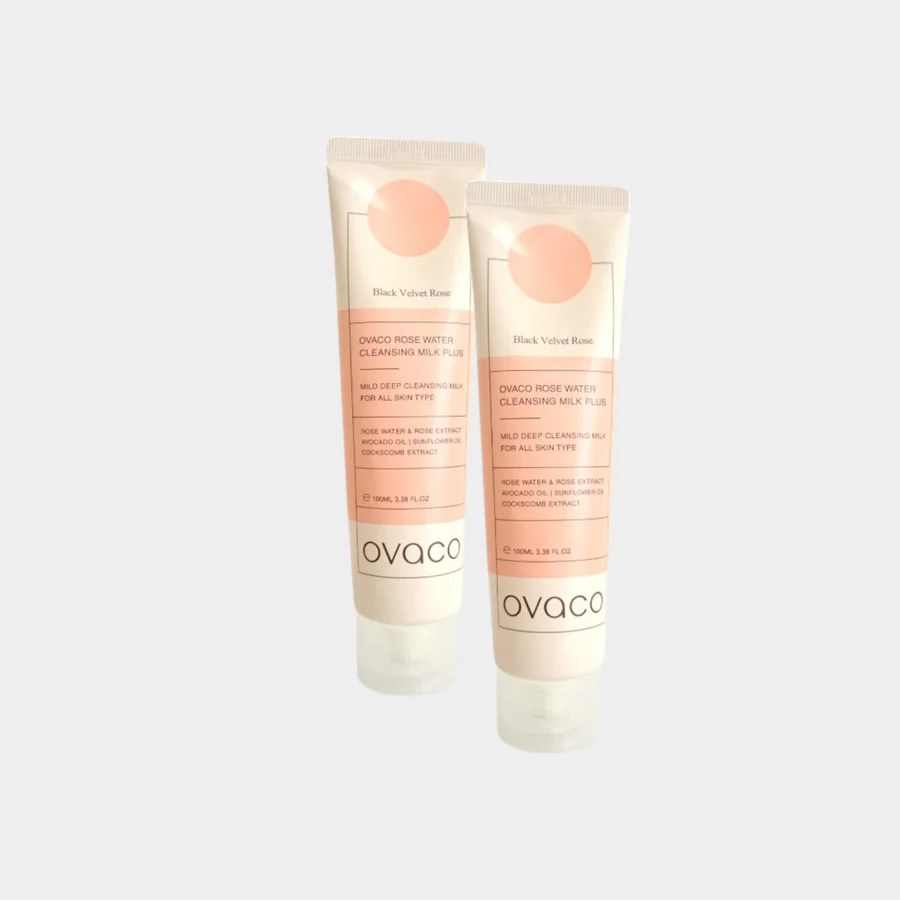 Ovaco Rose Water Cleansing Milk Plus 2 UDS (Leche Limpiadora)